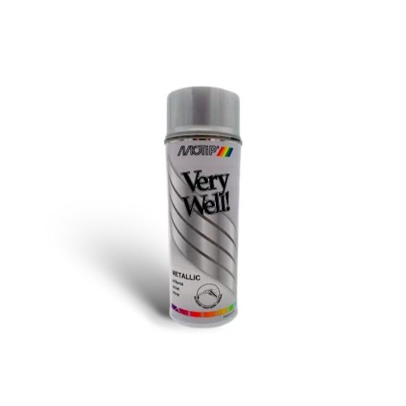 MOTIP VERY WELL metál ezüst festék spray / 400 ml