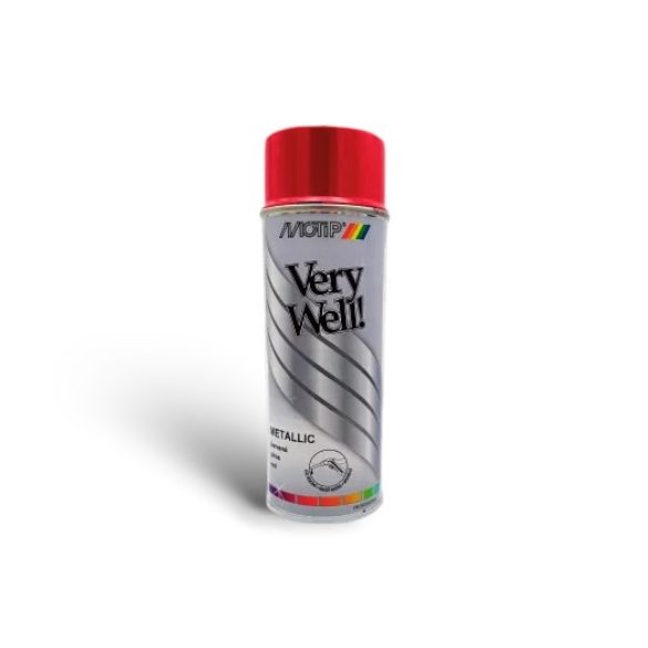 MOTIP VERY WELL metál piros festék spray /400 ml