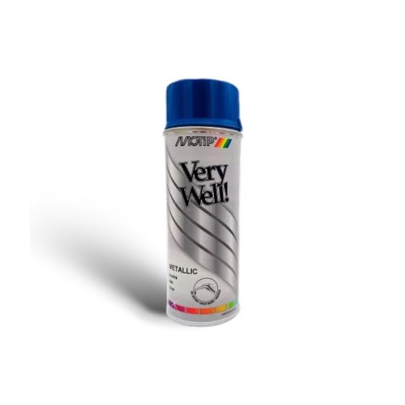 MOTIP VERY WELL metál kék festék spray / 400 ml