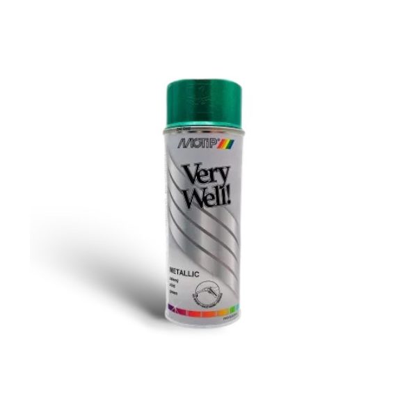 MOTIP VERY WELL metál zöld festék spray / 400 ml